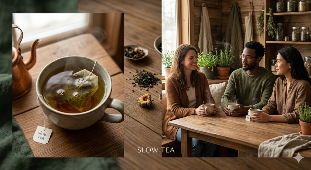 Slow Tea 브랜드 이미지